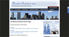 Desktop Screenshot of bostondentist.com